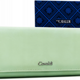 Portofel dama din piele Cavaldi PTR-GD20-DNM-7786 LIMON